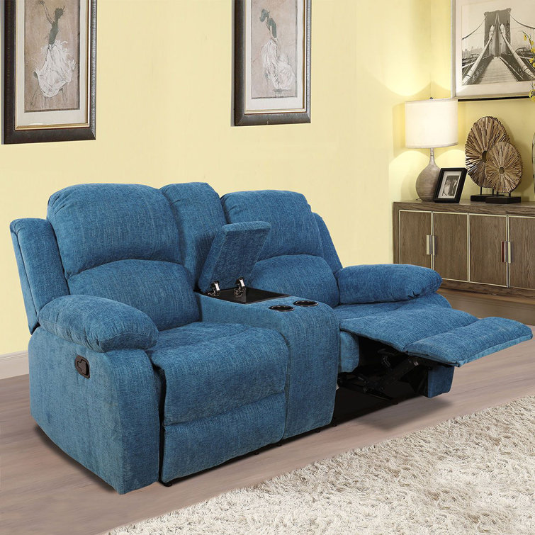 Latitude Run® 73.5'' Upholstered Reclining Sofa Wayfair